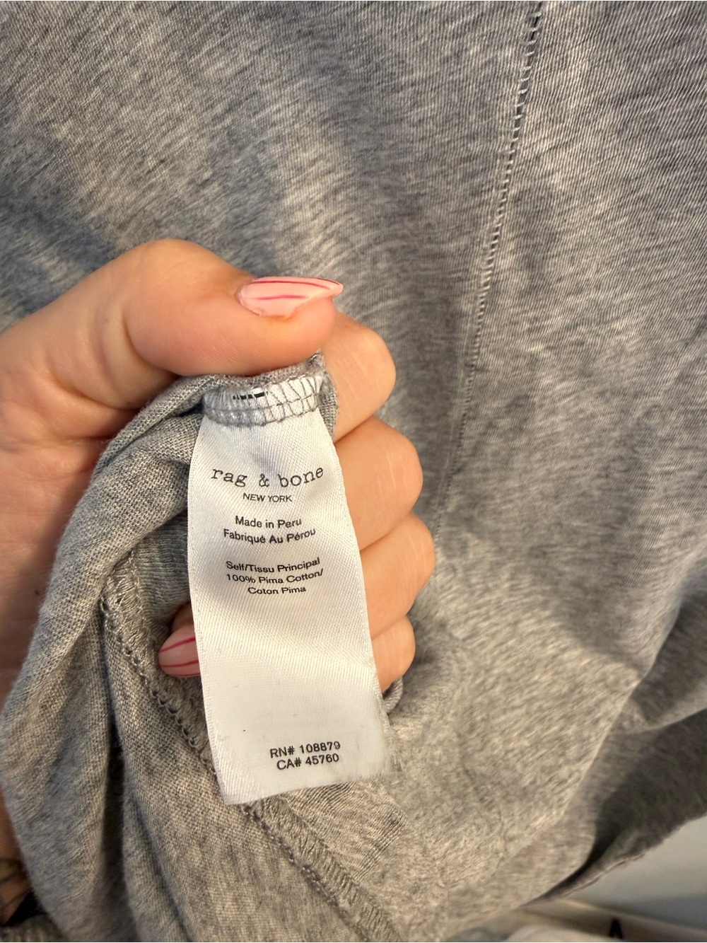 Rag & Bone Mother Nature Pima
Cotton T Shirt - Picture 8 of 9